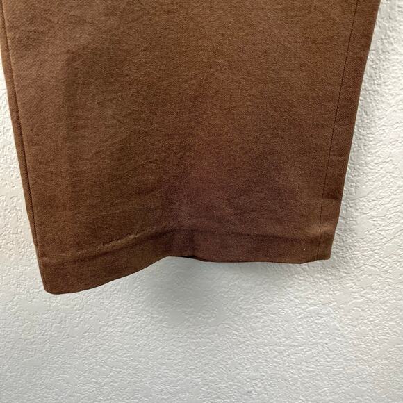 Max Studio Mid-Rise Straight Leg Stretchy Brown Pants NWT Size 0 - Picture 8 of 13